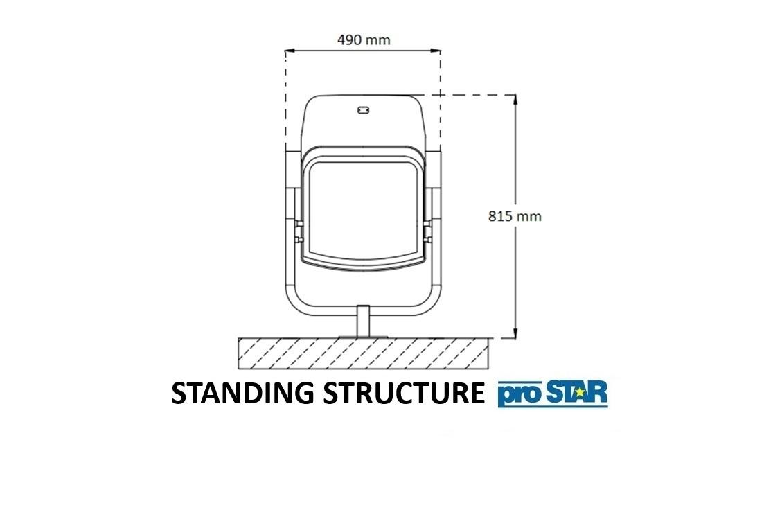 Individual folding stadium chair Olimp Prostar Poland