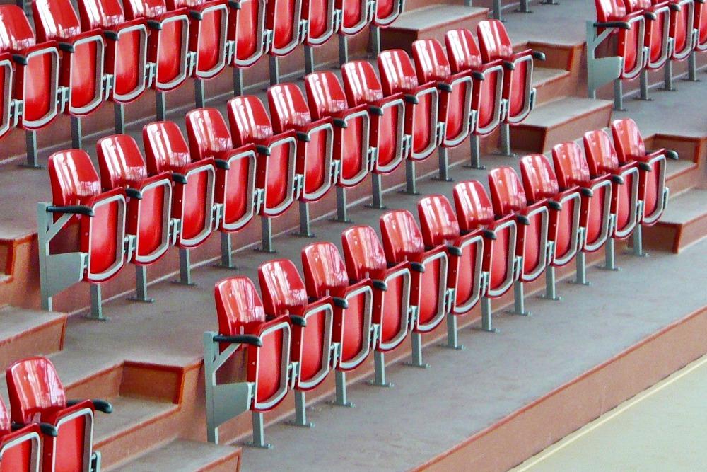 plastic stadium chairs with folding seat and armrests - manufacturer