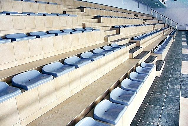 stadium chairs with low backrest - comfortable and durable - reinforced structure