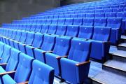 theatre seat manufacturer blue upholstery