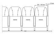 Cinema seating prostar manufacturer technical drawing