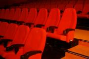 Cinema seat red upholstery prostar
